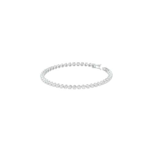 kowaj Jewellers Elegant Silver Tone Tennis Bracelet