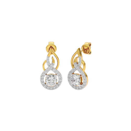 Kowaj Jewellers Elegant Gold Tone and Silver Tone Drop Earrings