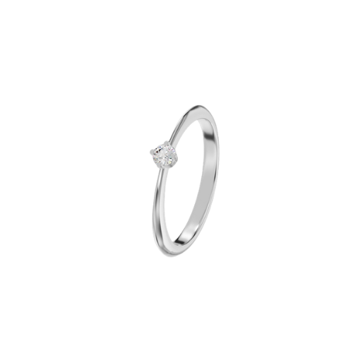 kowaj jewelers Elegant Silver Solitaire Ring