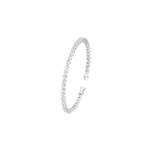 kowaj Jewellers Elegant Silver Tone Tennis Bracelet