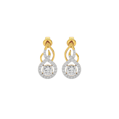 Kowaj Jewellers Elegant Gold Tone and Silver Tone Drop Earrings