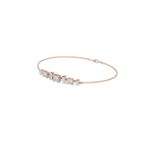 Kowaj Jewellers Elegant Rose Gold Tone Crystal Bracelet