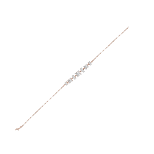 Kowaj Jewellers Elegant Rose Gold Tone Crystal Bracelet