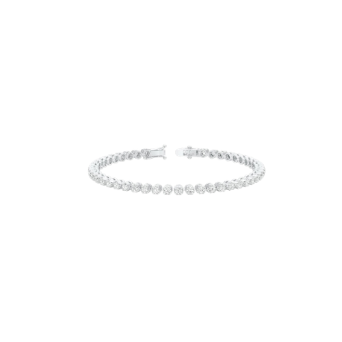 kowaj Jewellers Elegant Silver Tone Tennis Bracelet