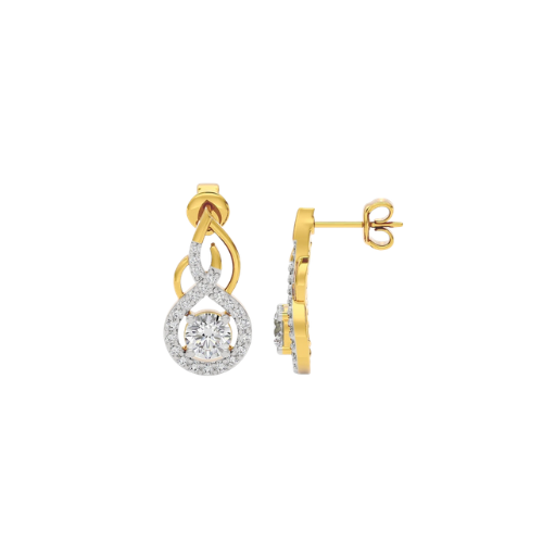 Kowaj Jewellers Elegant Gold Tone and Silver Tone Drop Earrings